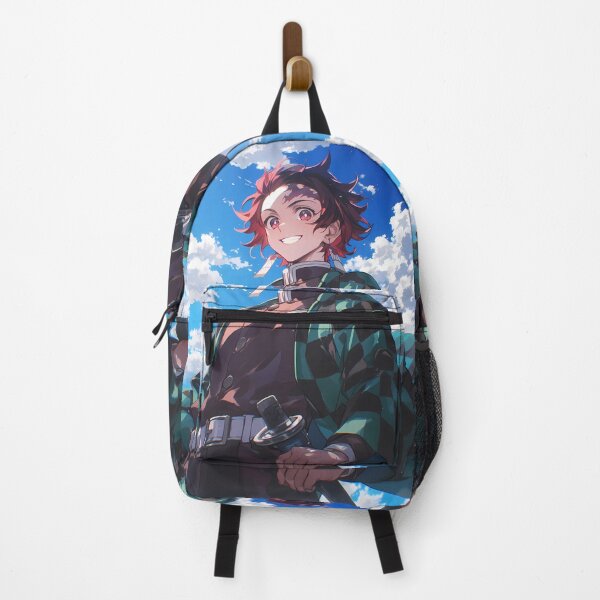 Item preview, Tanjiro Kamado Demon Slayer Blue Sky Hero Smile designed and sold by earlobejerk.