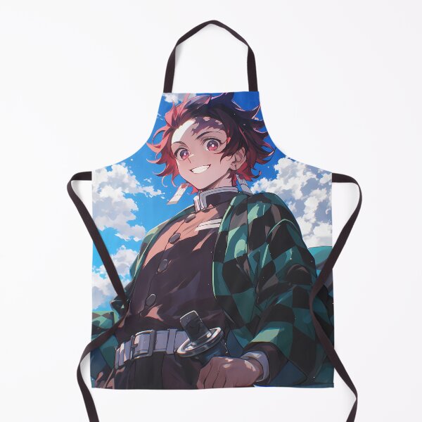 Item preview, Tanjiro Kamado Demon Slayer Blue Sky Hero Smile designed and sold by earlobejerk.