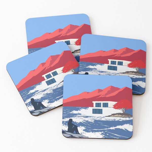 Item preview, Modern Coastal Landscape Art, Contemporary Seascape Print designed and sold by Studio pod Burom.