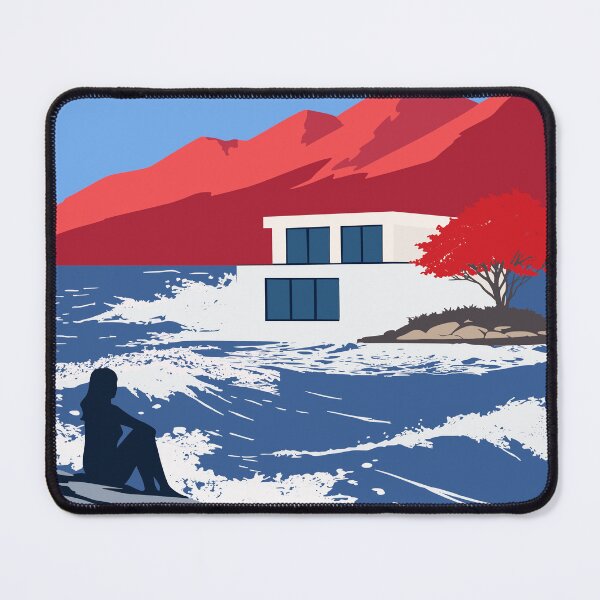 Item preview, Modern Coastal Landscape Art, Contemporary Seascape Print designed and sold by Studio pod Burom.