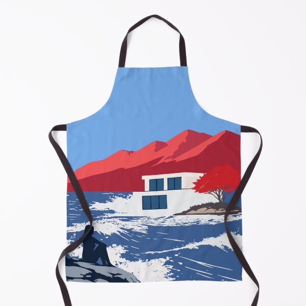 Item preview, Modern Coastal Landscape Art, Contemporary Seascape Print designed and sold by Studio pod Burom.
