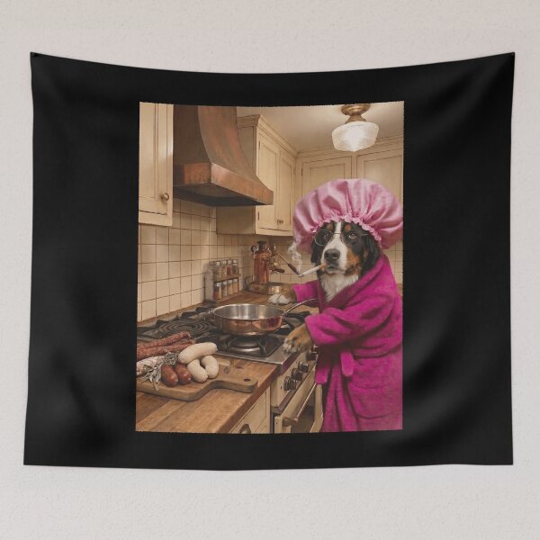 Item preview, Funny Bernese Mountain Dog Housewife Brainrot Meme Dog Owner designed and sold by TerryConnells.