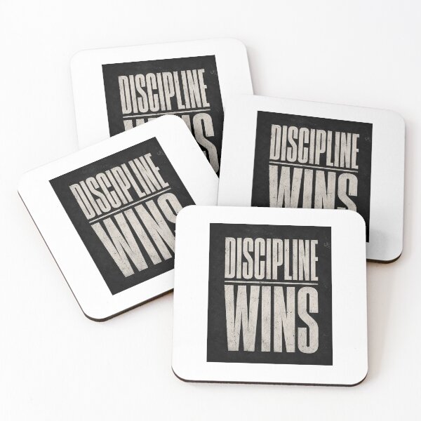 Item preview, Discipline Wins Minimalist Typography Design designed and sold by PrintxforxYou.