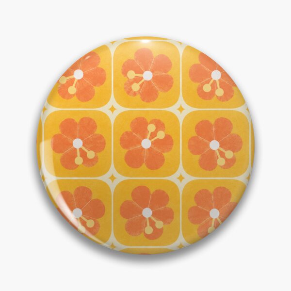 Item preview, Golden Folk Flower Tile Pattern designed and sold by mellow-koko.