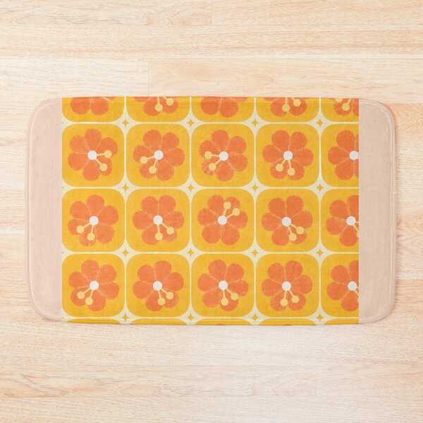 Item preview, Golden Folk Flower Tile Pattern designed and sold by mellow-koko.