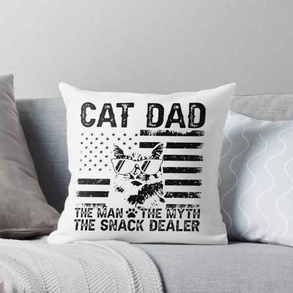 Item preview, Cat Dad The Man The Myth The Snack Dealer designed and sold by GiaoCalonas.