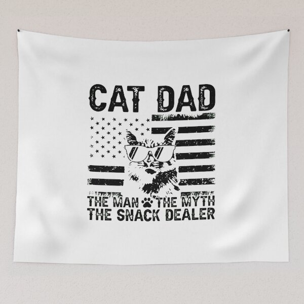 Item preview, Cat Dad The Man The Myth The Snack Dealer designed and sold by GiaoCalonas.