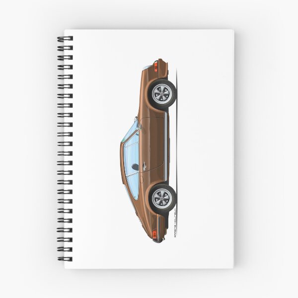 Item preview, PORSCHE 1972 911T 2.4 BROWN designed and sold by Grubby Fingers Aircraft Illustration.