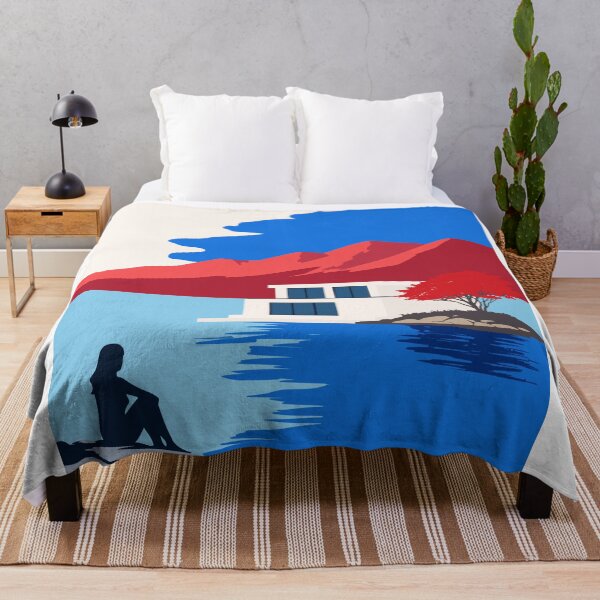 Item preview, Modern Sea House Art, Contemporary Landscape Print designed and sold by Studio pod Burom.
