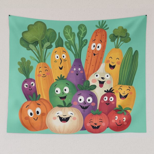 Item preview, Crazy vegetables of all colors designed and sold by Art70shop.