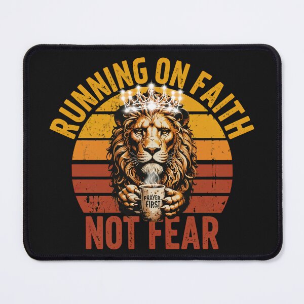 Item preview, Running On Faith Not Fear Christian Lion designed and sold by Original1977.