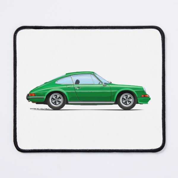 Item preview, PORSCHE 1972 911T 2.4 GREEN designed and sold by Grubby Fingers Aircraft Illustration.