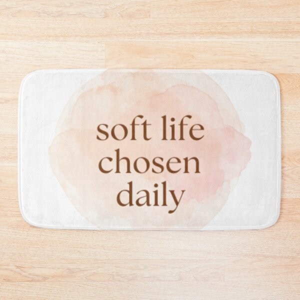 Item preview, Soft Life Chosen Daily – Spiritual Self Love Typography Quote designed and sold by CosmicQuietLab.