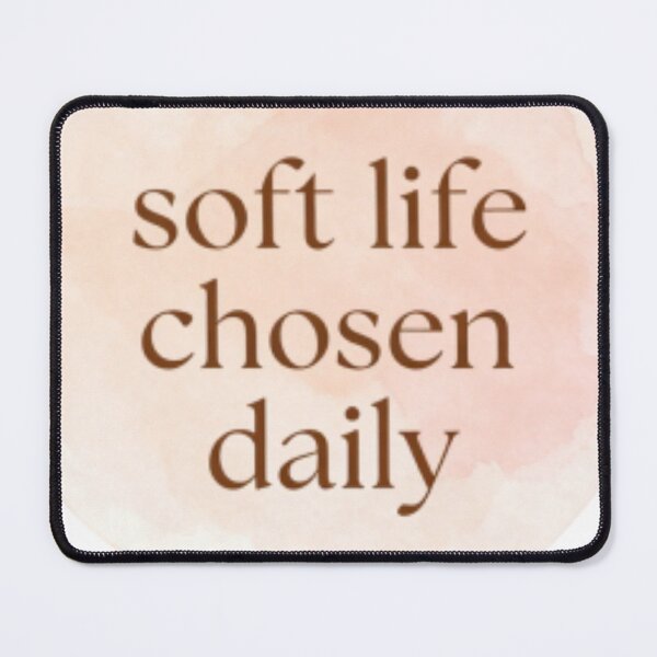 Item preview, Soft Life Chosen Daily – Spiritual Self Love Typography Quote designed and sold by CosmicQuietLab.