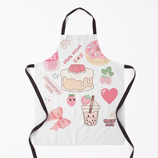 Item preview, ? Berry Sweet Strawberry Café Sticker Pack | Cute Kawaii Food & Boba Aesthetic designed and sold by ravenRM.