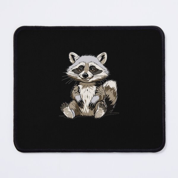 Item preview, Cute Raccoon Animal Portrait designed and sold by Timowo Studio | Fine Line Wildlife Art & Modern Nature Graphics.