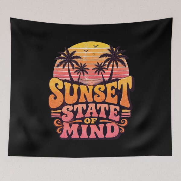 Item preview, Sunset State of Mind – Tropical Vibes Design designed and sold by ABLAT_CREATIONS.