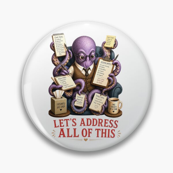 Item preview, Funny Therapy Gift Overwhelmed Therapist Octopus Humor designed and sold by Gentlestate.