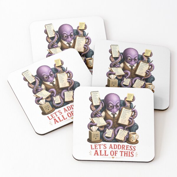 Item preview, Funny Therapy Gift Overwhelmed Therapist Octopus Humor designed and sold by Gentlestate.