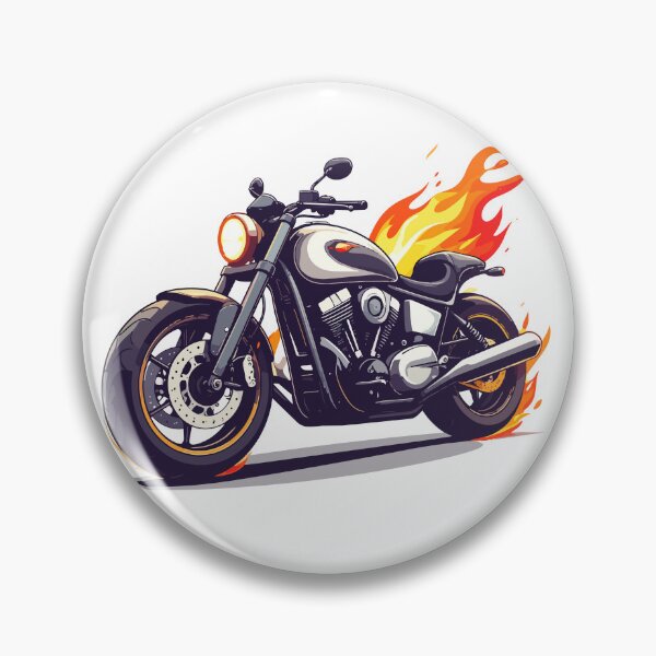 Item preview, Flaming Rebel Motorcycle designed and sold by Creative Owlet.