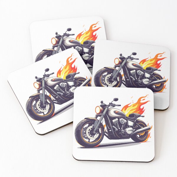 Item preview, Flaming Rebel Motorcycle designed and sold by Creative Owlet.