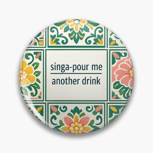 Item preview, Singa-pour Me Another Drink designed and sold by KungPowUnicorn.