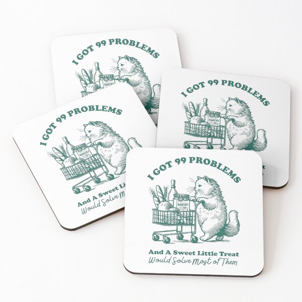 Item preview, I Got 99 Problems Funny Cat Grocery Shopping designed and sold by HBDStudio.