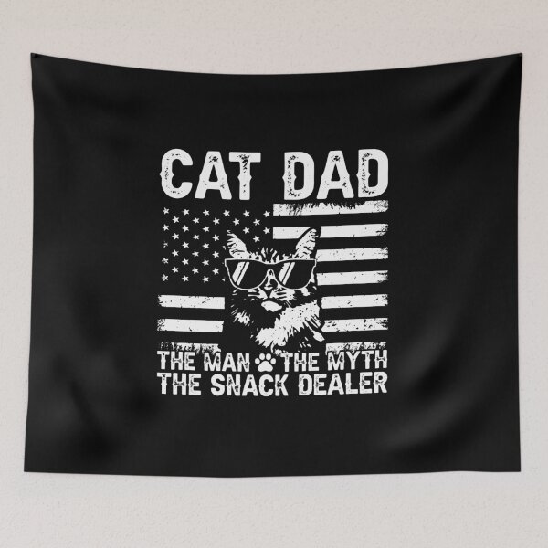 Item preview, Cat Dad The Man The Myth The Snack Dealer designed and sold by GiaoCalonas.