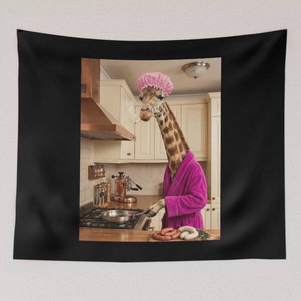 Item preview, Funny Giraffe Housewife Brainrot Meme Animal Lover designed and sold by TerryConnells.