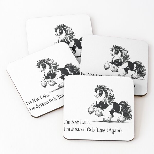 Item preview, I'm Not Late, I'm Just on Cob Time designed and sold by Sketchy Pony.