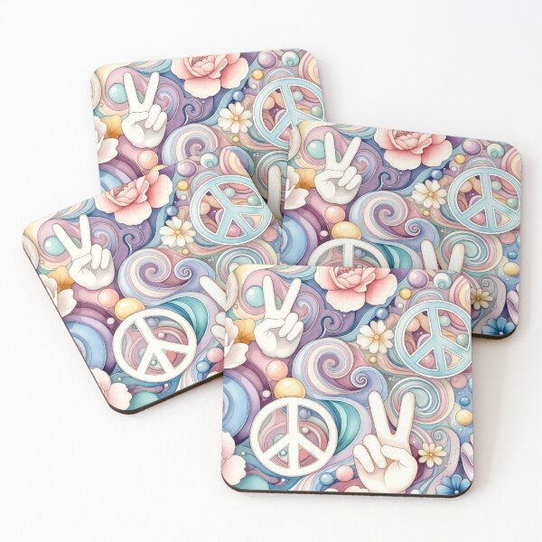 Item preview, Groovy 70s Psychedelic Floral Peace Sign Phone Case designed and sold by IntelliMindDesigns.