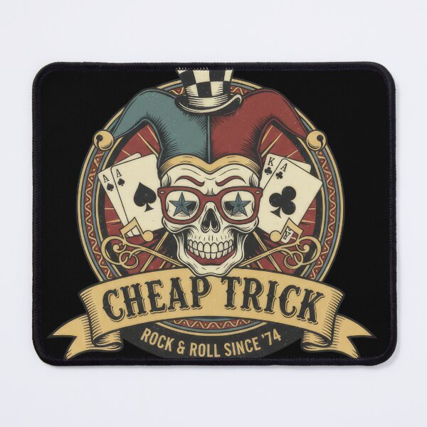 Item preview, Cheap Trick - Jester Skull & Aces Original Rock Art #8795 designed and sold by trusty-ben-art.