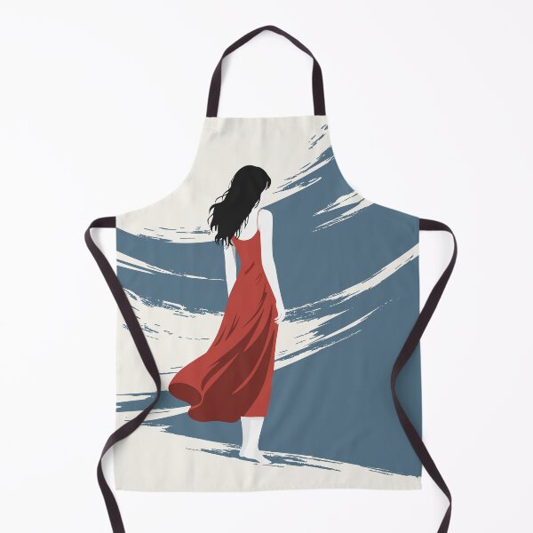 Item preview, Minimalist Woman in Red Dress Art, Contemporary Figure Print designed and sold by Studio pod Burom.