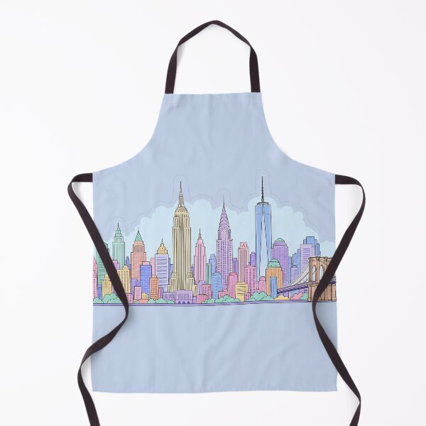 Item preview, New York City Skyline Sticker | Pastel NYC Sticker | Empire State Building Brooklyn Bridge Sticker | NYC Gift designed and sold by EmberPageStudio.