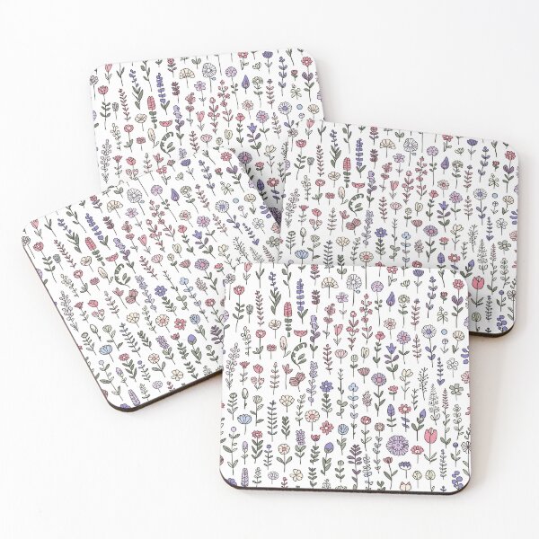 Item preview, Wildflower Diary Pastel Botanical Pattern designed and sold by NuvoraNest.
