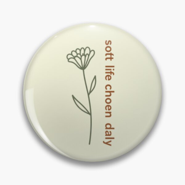Item preview, Soft Life Chosen Daily – Mindfulness Affirmation Minimalist Design designed and sold by CosmicQuietLab.