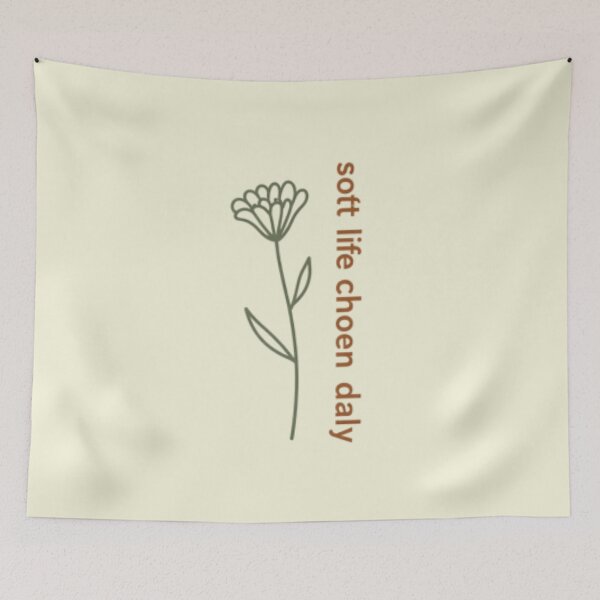 Item preview, Soft Life Chosen Daily – Mindfulness Affirmation Minimalist Design designed and sold by CosmicQuietLab.