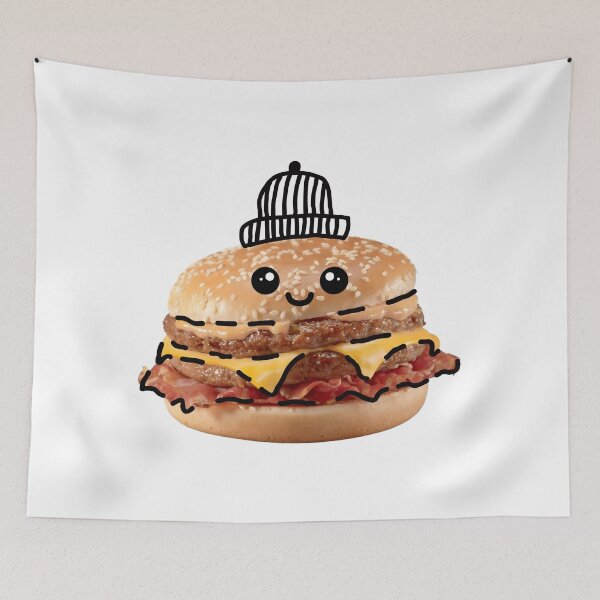 Item preview, Happy Burger Character designed and sold by funwithstickers.