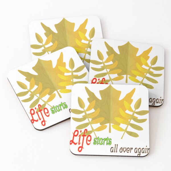 Item preview, Autumn Leaves Say Life Motivation  designed and sold by MigWhimsy.