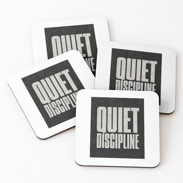 Item preview, Quiet Discipline Minimalist Typography Design designed and sold by PrintxforxYou.