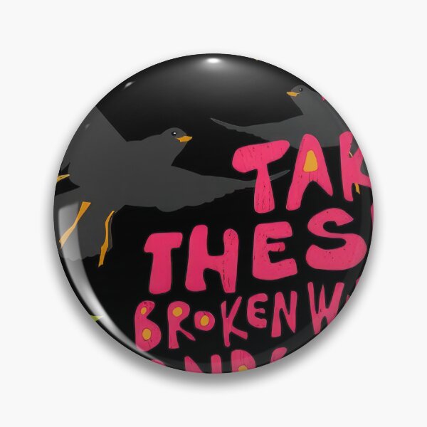 Item preview, blackbird inspired / take these broken wings and learn to fly / retro groovy aesthetic #1087 designed and sold by aztra-art.
