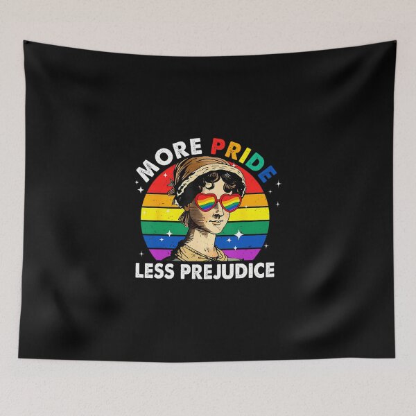Item preview, More Pride Less Prejudice Rainbow Lgbt Pride Gay Lesbian designed and sold by FreshHub9.