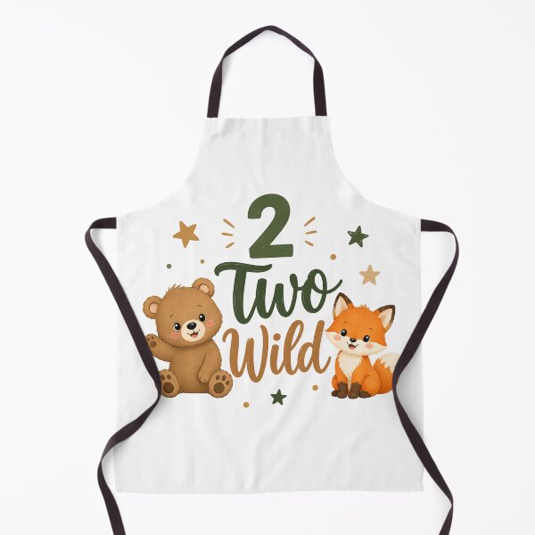 Item preview, Cute Bear and Fox Second Birthday Two Wild Woodland designed and sold by Seculinator.