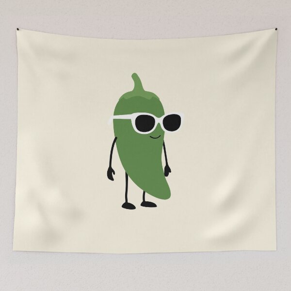 Item preview, Chili pepper green Flat designed and sold by White Rim Mates.