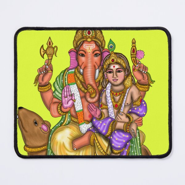Item preview, Lord Ganesha and Kartikeya Artwork | Sacred Hindu Digital Drawing designed and sold by Harshit_Digital_Arts.