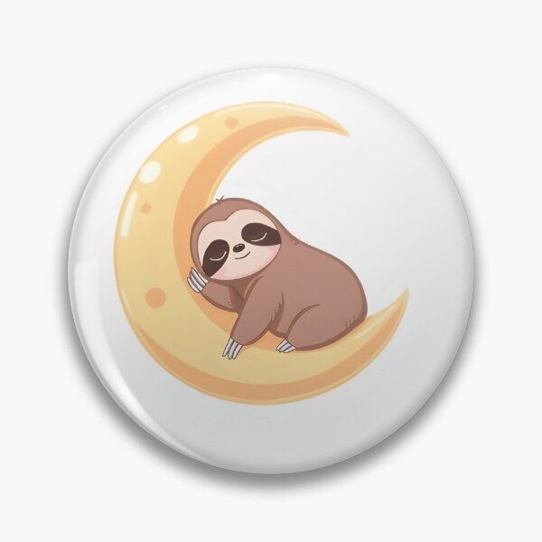 Item preview, Adorable Sloth Sleeping On Crescent Moon designed and sold by NRYArt.