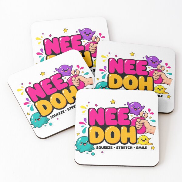 Item preview, Cute Needoh Squishy Stress Relief Sticker | Squeeze Stretch Smile Kawaii Design designed and sold by Bhaskar Digital Art.