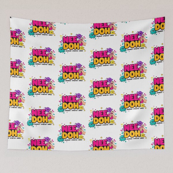 Artikelvorschau, Niedlicher Needoh Squishy-Stressabbau-Sticker | Drücken, Dehnen, Lächeln – Kawaii-Design entworfen und verkauft von Bhaskar Digital Art.