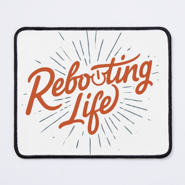 Item preview, Rebooting Life Script Typography Power Icon Sticker designed and sold by DesignsCreative.
