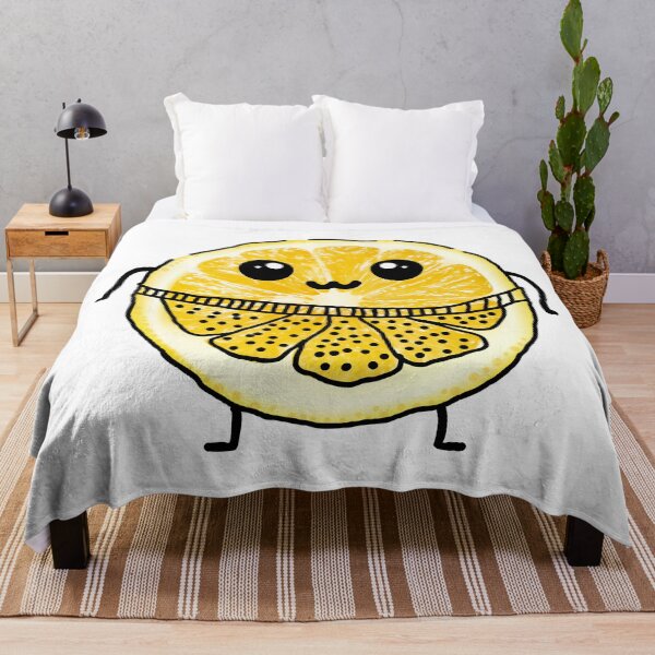 Item preview, Cute Lemon Slice Character designed and sold by funwithstickers.